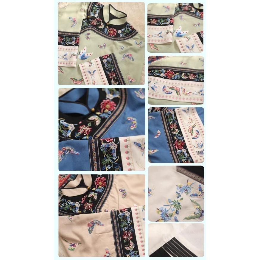 清漢女刺繍華服 レトロスタイル 中国伝統衣装 非漢服_3
