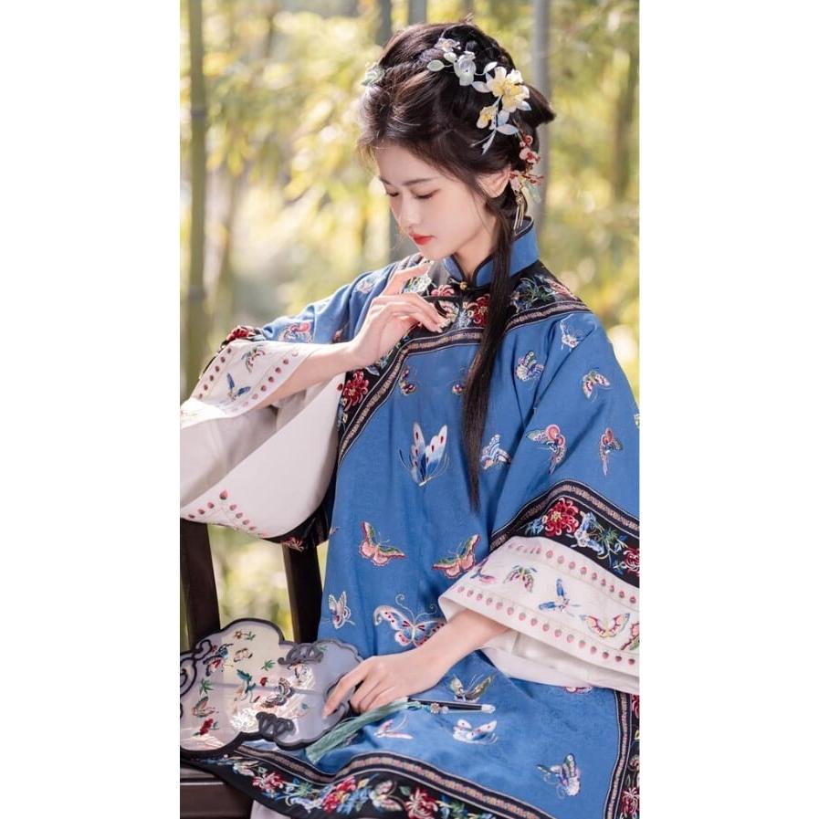 清漢女刺繍華服 レトロスタイル 中国伝統衣装 非漢服_4