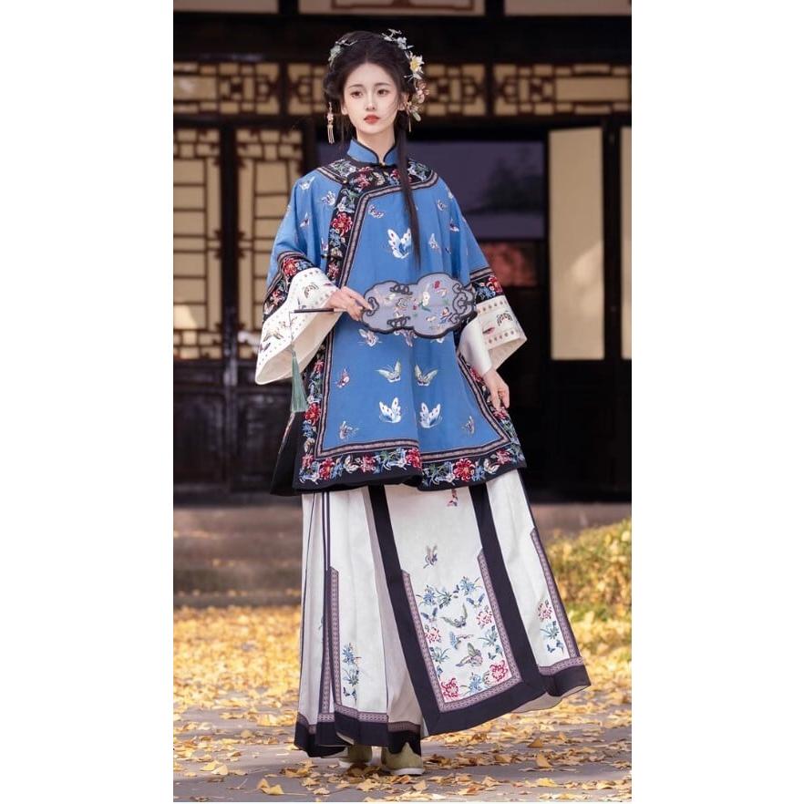 清漢女刺繍華服 レトロスタイル 中国伝統衣装 非漢服_7