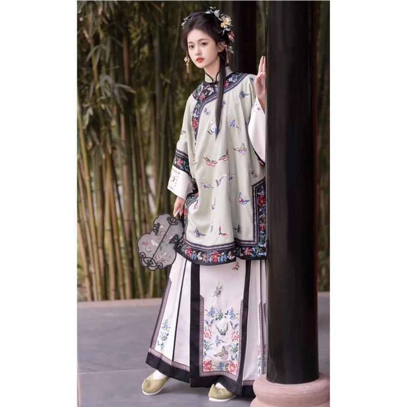 清漢女刺繍華服 レトロスタイル 中国伝統衣装 非漢服_8