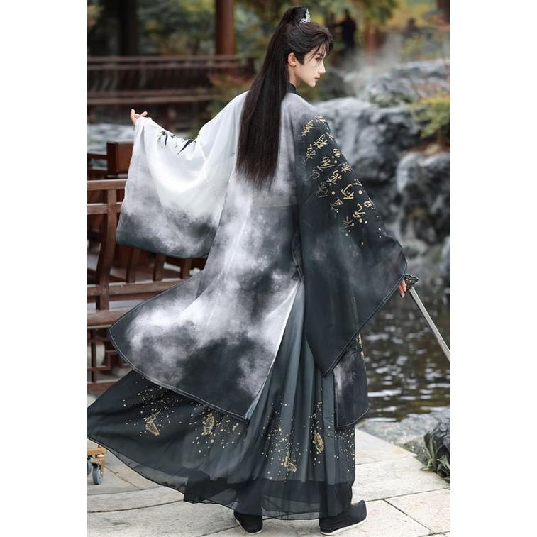 晋代風漢服 3点セット 大袖化蝶柄 ペアルック対応_6