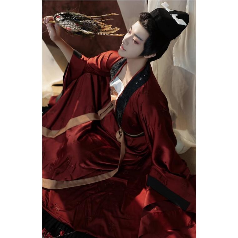 晋代風漢服 3点セット 大袖化蝶柄 ペアルック対応_10