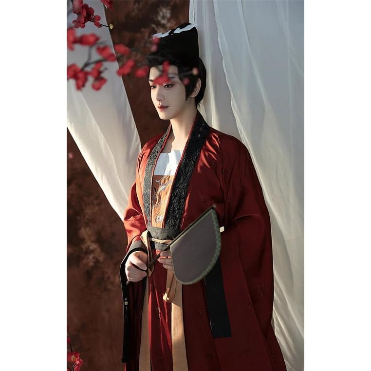 晋代風漢服 3点セット 大袖化蝶柄 ペアルック対応_7
