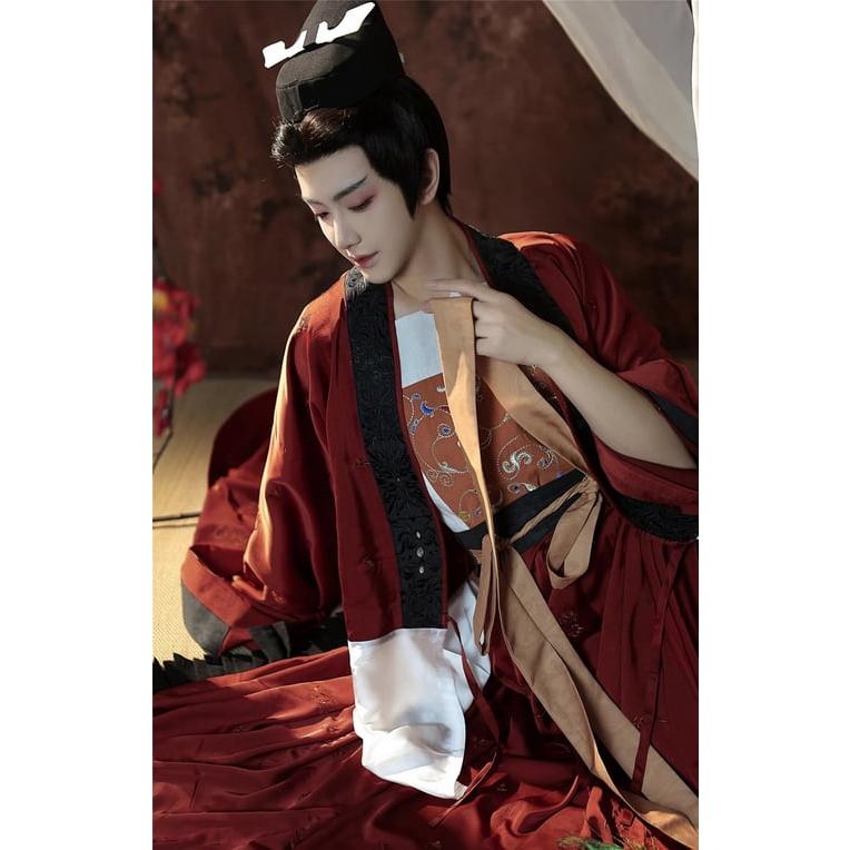 晋代風漢服 3点セット 大袖化蝶柄 ペアルック対応_8