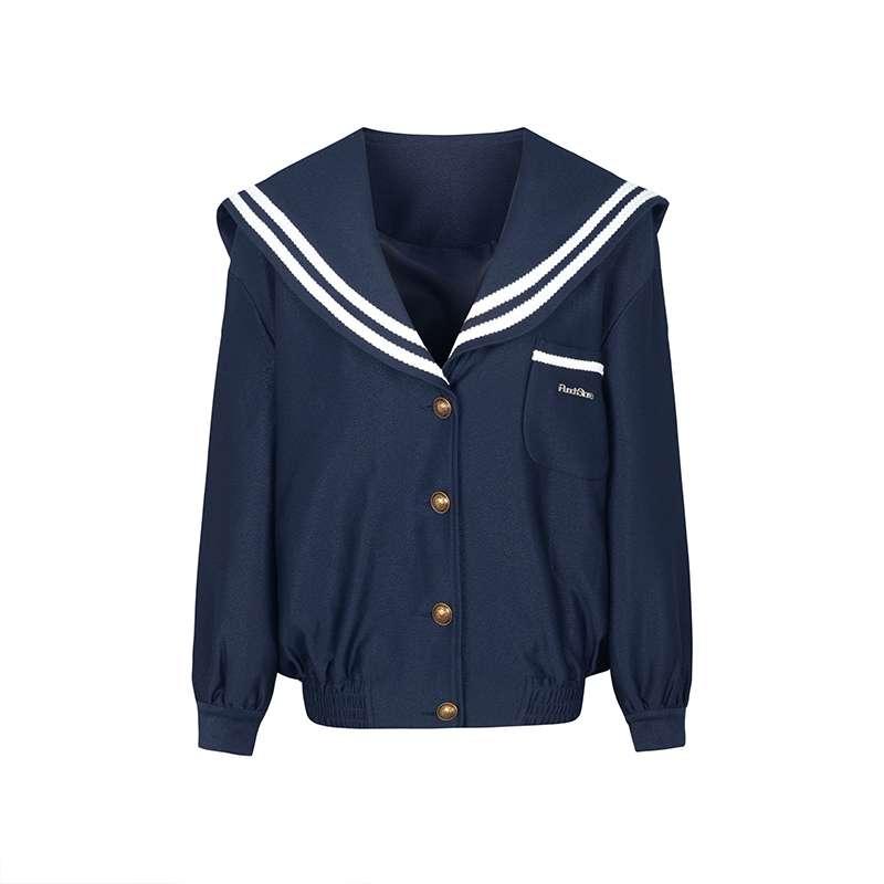 セーラー服 風オーバーサイズジャケット_4