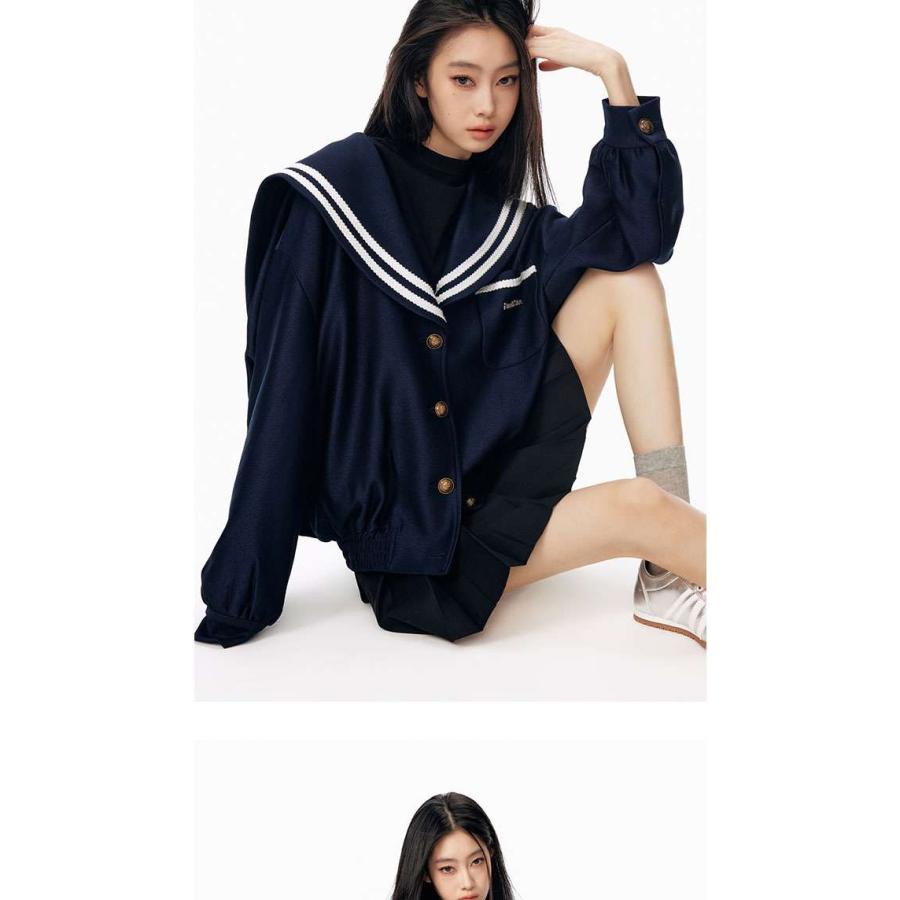 セーラー服 風オーバーサイズジャケット_6