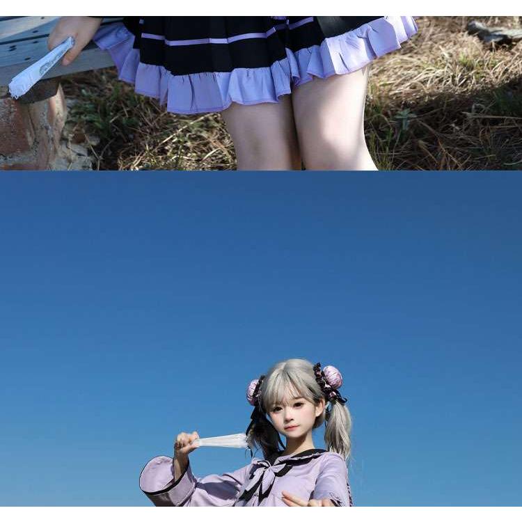 セーラー服 甘めフリル ワンピース_5