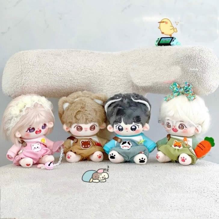 チルぬい オーバーオール お飾りパーカーシャツ セット チルぬい オーバーオール お飾りパーカーシャツ セット