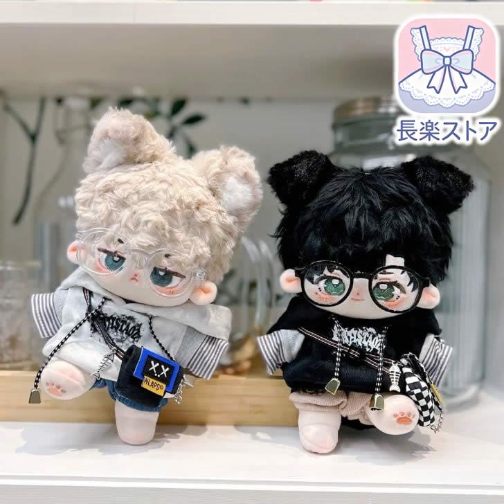 15cmぬい服】ボーダーインナーのカバン付きコーデ 15cm着せ替え