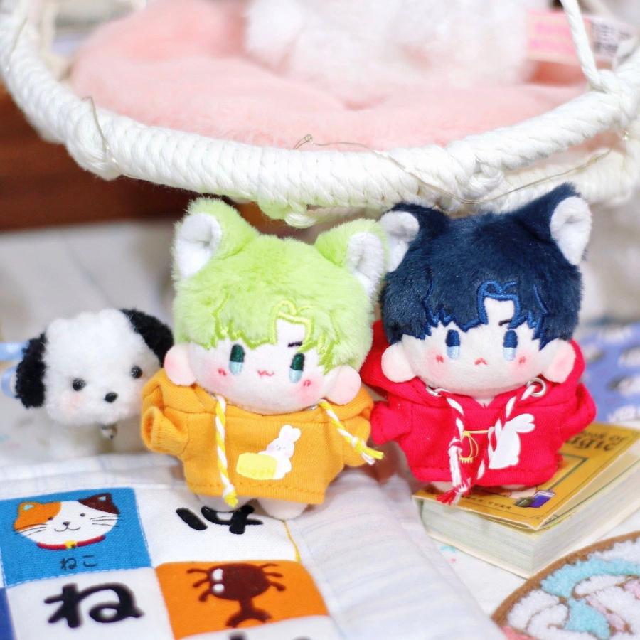 5cmぬい服】うさぎパーカー 5cm着せ替えぬいぐるみ用 棉花娃娃お洋服