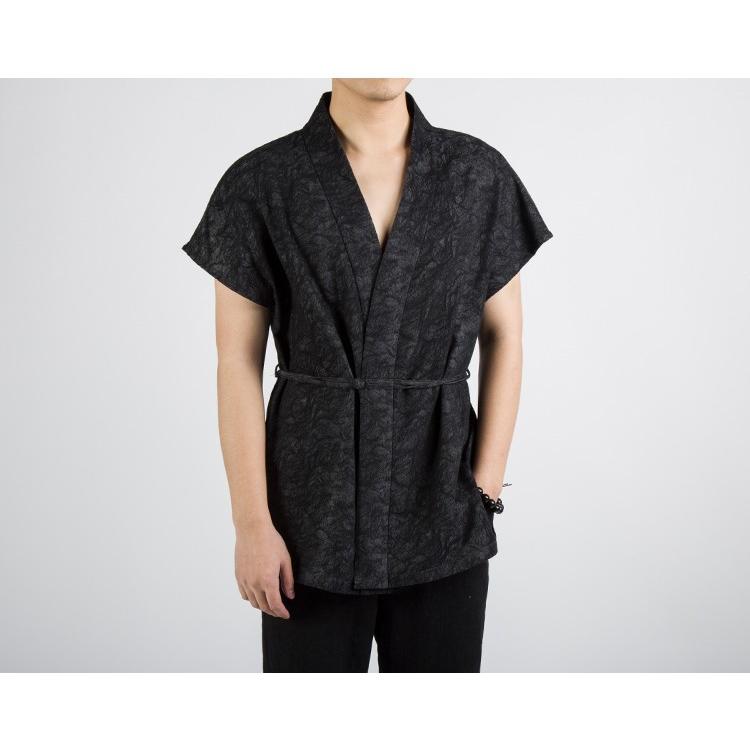 チャイナ服 メンズ 綿麻 リネン カーディガン Vネック 中華風 半袖 トップス 50代 60代 ファッション 父の日 Ilbumtv4 長楽ストア 通販 Yahoo ショッピング