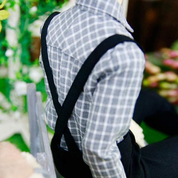 1/6BJDボーイドール服手作りラティスシャツ+ストラップパンツパーティー衣装用BJDドール_4