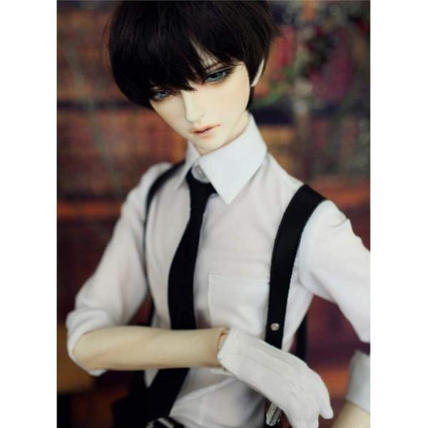 1/3BJDボーイドール服球体関節人形用のハンサムな黒のスーツビジネススーツ（人形なし）の画像