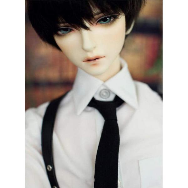 1/3BJDボーイドール服球体関節人形用のハンサムな黒のスーツビジネススーツ（人形なし）の画像