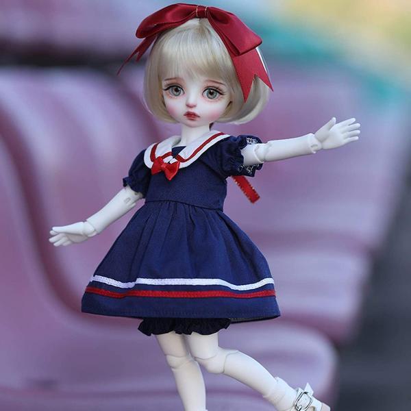 BJD人形、1/6 SD人形+化粧品+服+靴+かつらDIYおもちゃ、10.6インチ球体関節人形、ギフトボックス付き、女の子に最適なギフト_2