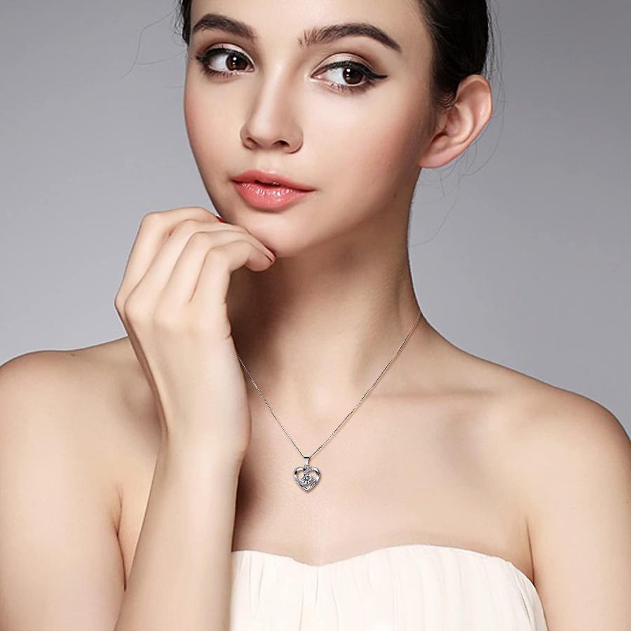 .キャッチャー女性ネックレス925スターリングシルバークレイジーラブペンダントネックレス_4