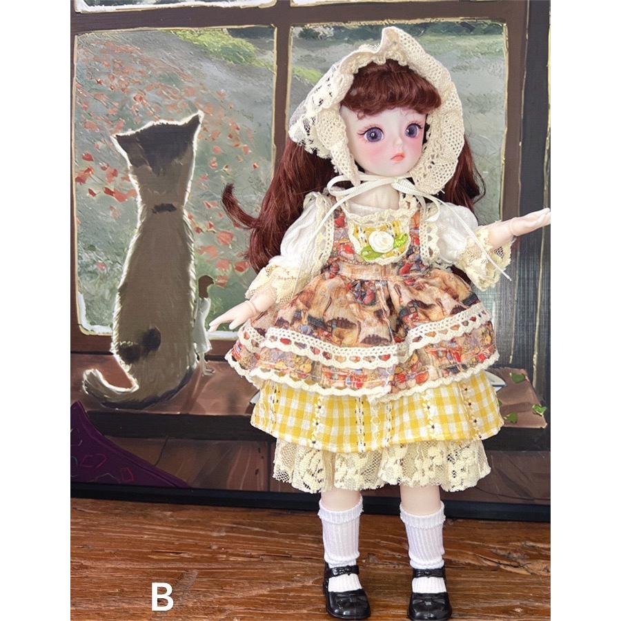 本体プラス服セット bjd 人形本体30cm 人形服 ドール服 1/6 30cm bjd