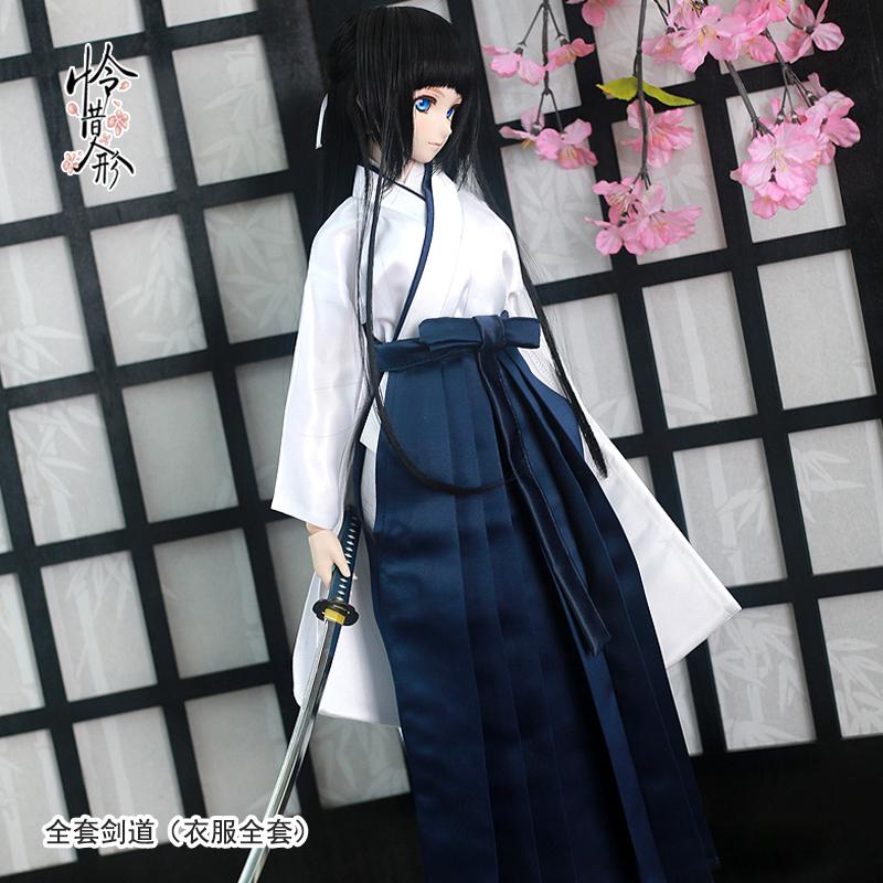 1/3,SD,DD 女剣士 短着物 袴 セット服 ドルフィードリーム 人形