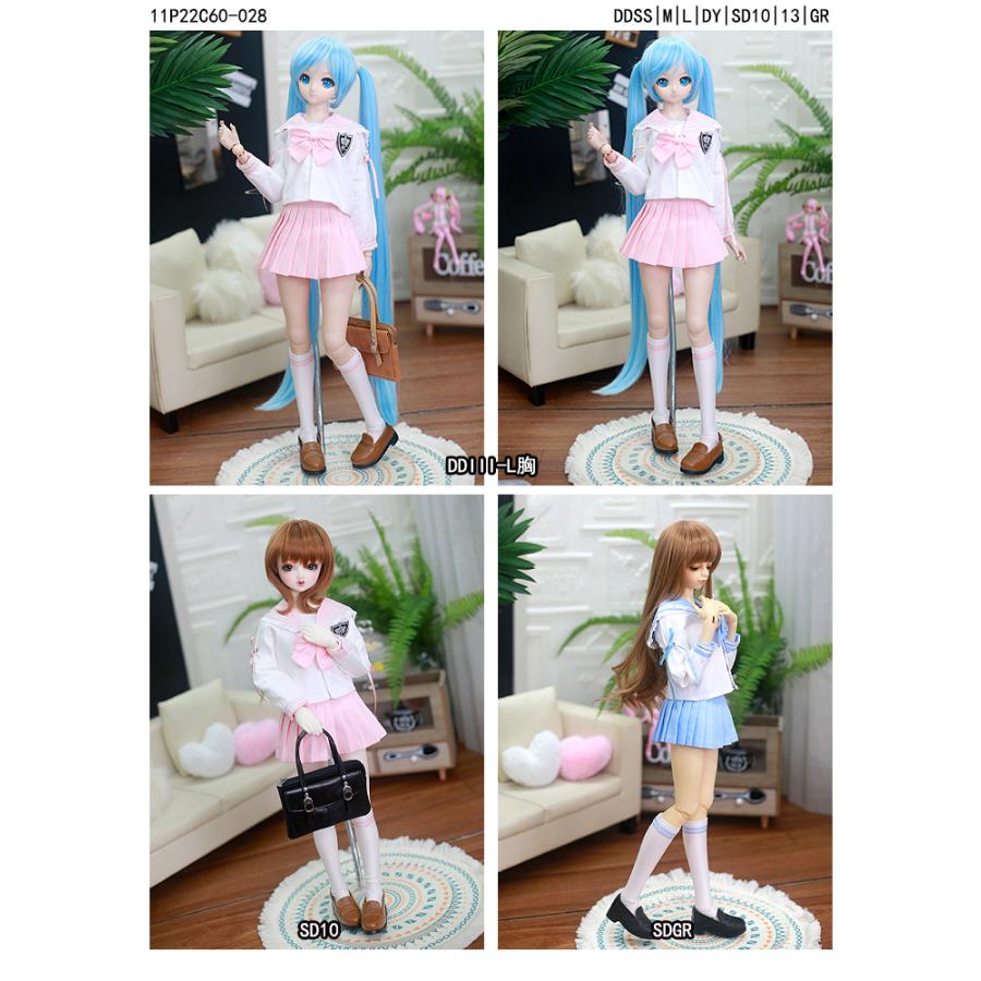 1/3，DD，SD セーラー服セット 淡紫 ドルフィードリーム ドール服 オーダー_5