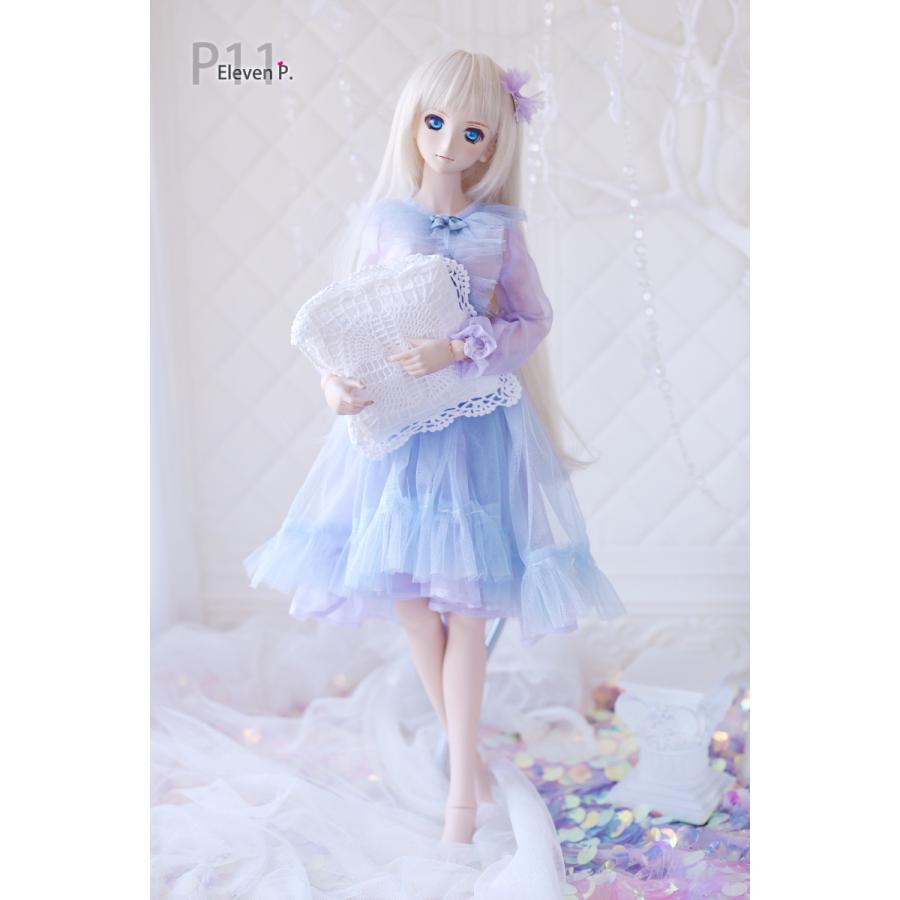 1/3，SD，DD 夢の妖精 シースルー ナイトドレス 青紫 ドルフィードリーム 人形洋服 オーダー_2