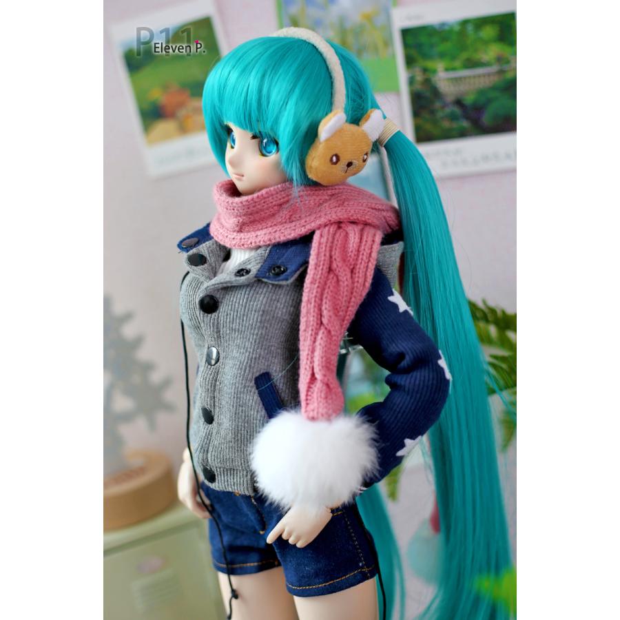 1/3，DD，SD スタジャン ショートパンツ セット服 グレー ドルフィードリーム 人形洋服 オーダー_3