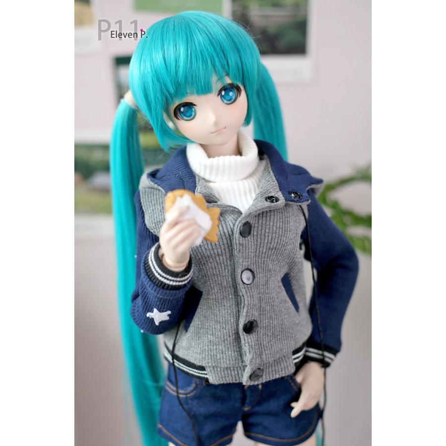 1/3，DD，SD スタジャン ショートパンツ セット服 グレー ドルフィードリーム 人形洋服 オーダー_6