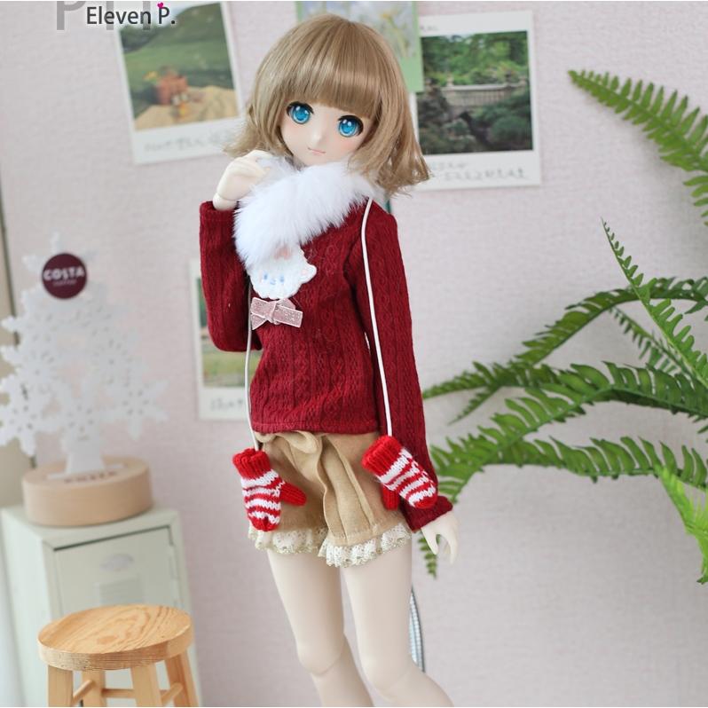 1/3，DD セーター パンツ ニット帽 革ジャン セット服 ドルフィードリーム 人形用 オーダー_3