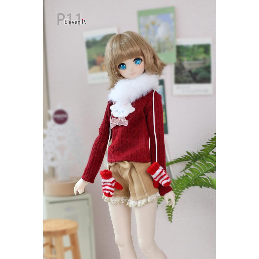 1/3，DD セーター パンツ ニット帽 革ジャン セット服 ドルフィードリーム 人形用 オーダー_8