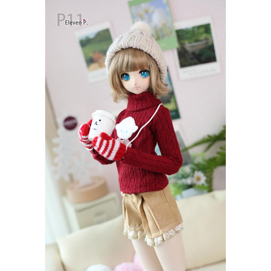 1/3，DD セーター パンツ ニット帽 セット服 ドルフィードリーム 人形用 オーダー_6