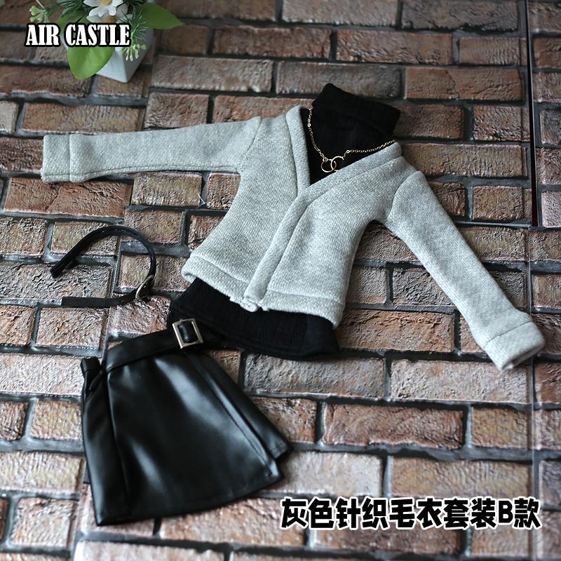 1/3，DD，SD ニット レザースカート セット服 アクセ付 ドルフィードリーム ドール服 オーダー_1