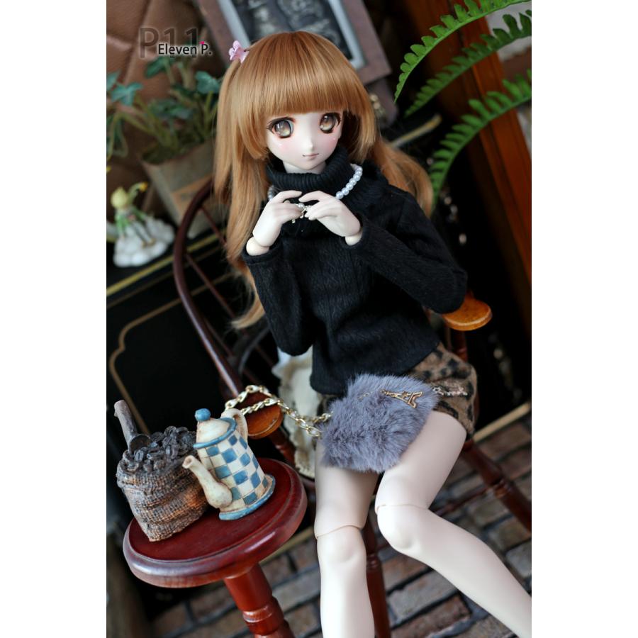 1/3，SD，DD セーター 豹柄 ミニスカート セット服 ドルフィードリーム ドール洋服 オーダー