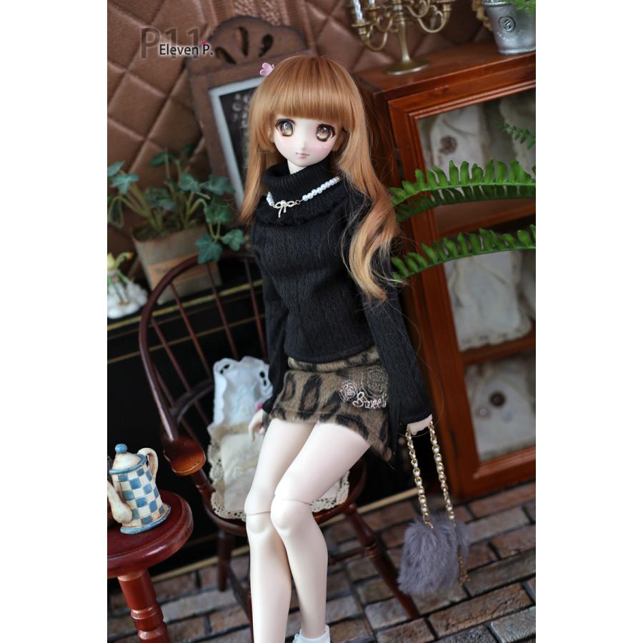 1/3，SD，DD セーター 豹柄 ミニスカート セット服 ドルフィードリーム ドール洋服 オーダー