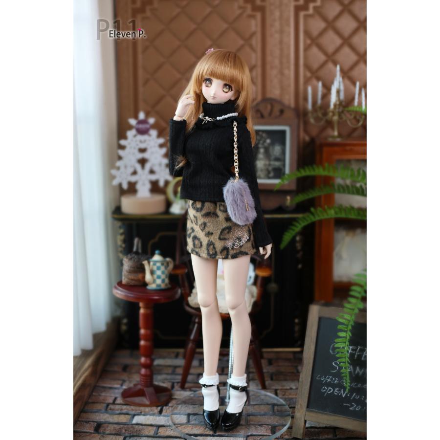 1/3，SD，DD セーター 豹柄 ミニスカート セット服 ドルフィードリーム ドール洋服 オーダー