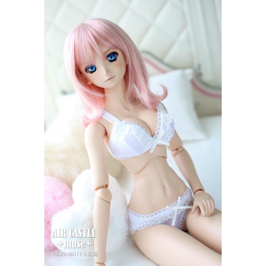 1/3,DD,SD セクシー ブラ&ショーツ 白 ドルフィードリーム ドール下着