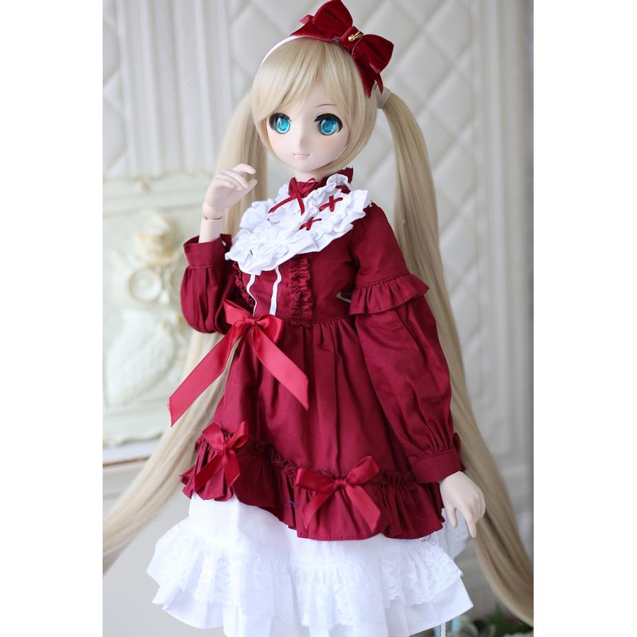 1/3，SD，DD クラシック ロリータ ワンピースドレス ワインレッド 