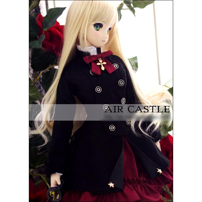 1/3,DD,SD ローズナイト コートスーツセット服 黒 ドルフィードリーム ドール服 オーダー 1/3,DD,SD ローズナイト コートスーツセット服 黒 ドルフィードリーム ドール服 オーダー