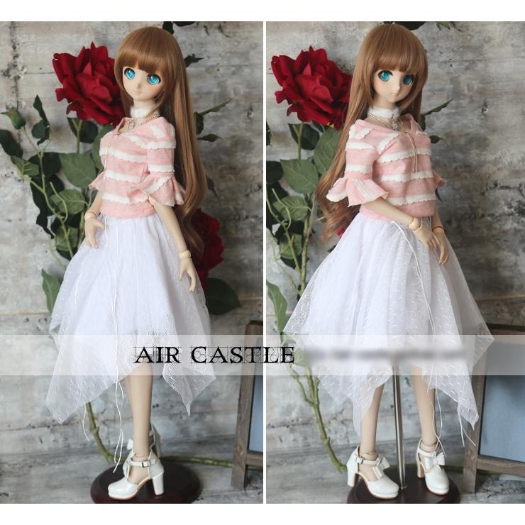 1/3，DD，SD フリルトップス メッシュスカート セット服 ドルフィードリーム 人形用 オーダー