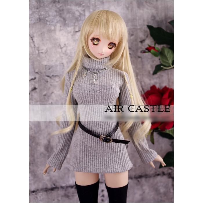 1/3，DD，SD セーター レザー風スカートセット服 黒 ドルフィードリーム 人形洋服 オーダー_2