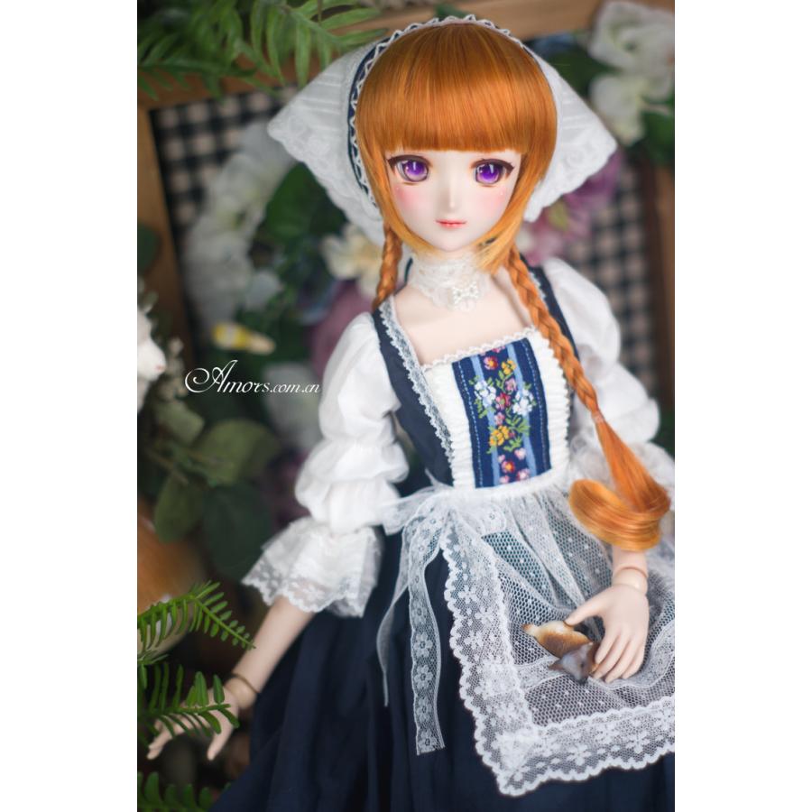 1/6BJD，YOSD，幼SD 牧場少女 セット服 ネイビー ドルフィードリーム 人形洋服 オーダー
