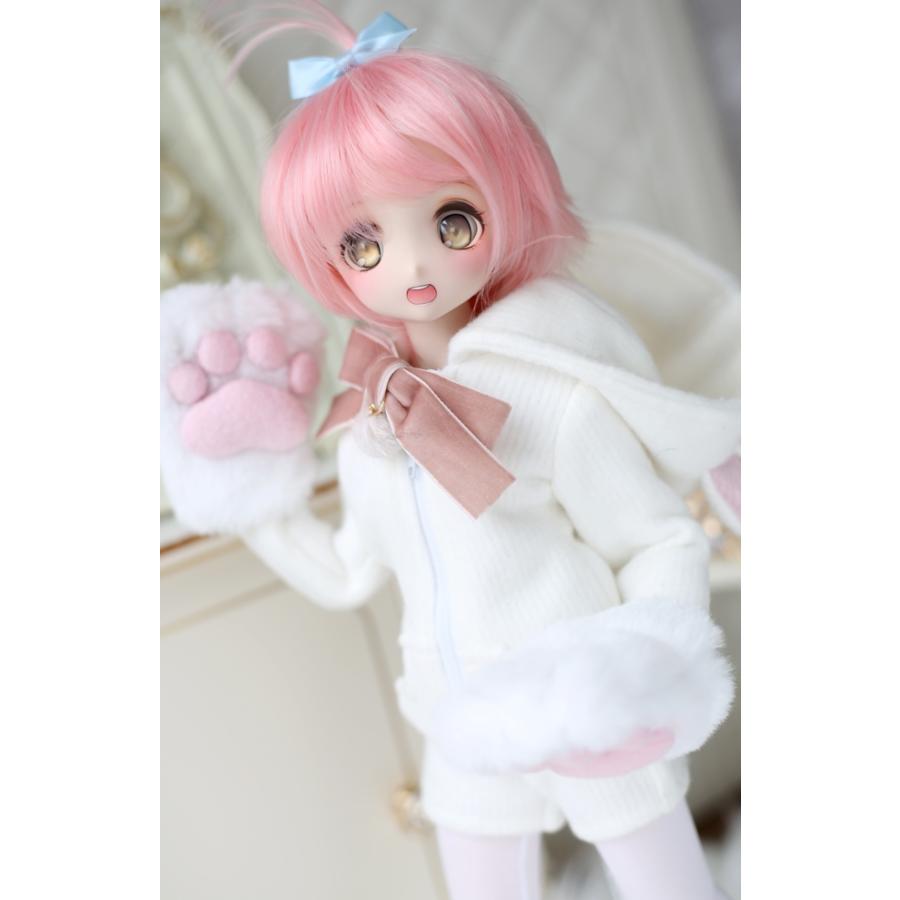 1/4，MDD 猫耳 フードパーカー ショートパンツ セット服 ドルフィードリーム ドール服 オーダー_2