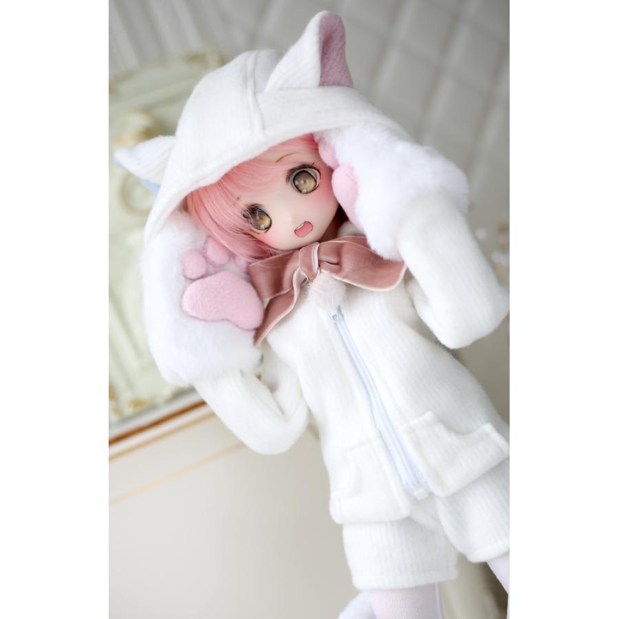 1/4，MDD 猫耳 フードパーカー ショートパンツ セット服 ドルフィードリーム ドール服 オーダー_4