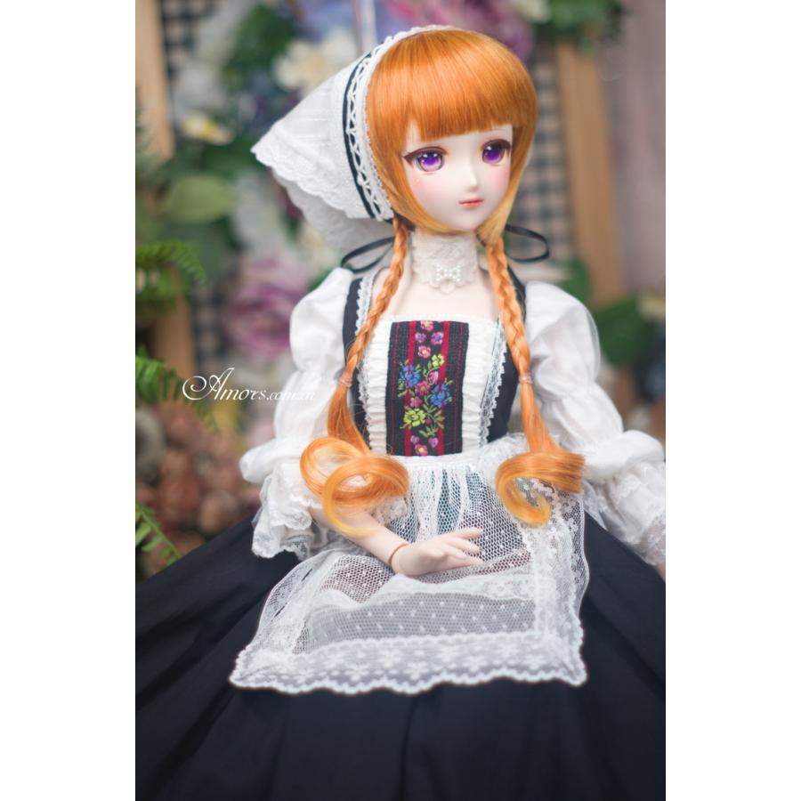 1/6BJD，幼SD，YOSD 牧場少女 セット服 黒 スーパードルフィー 人形洋服 オーダー