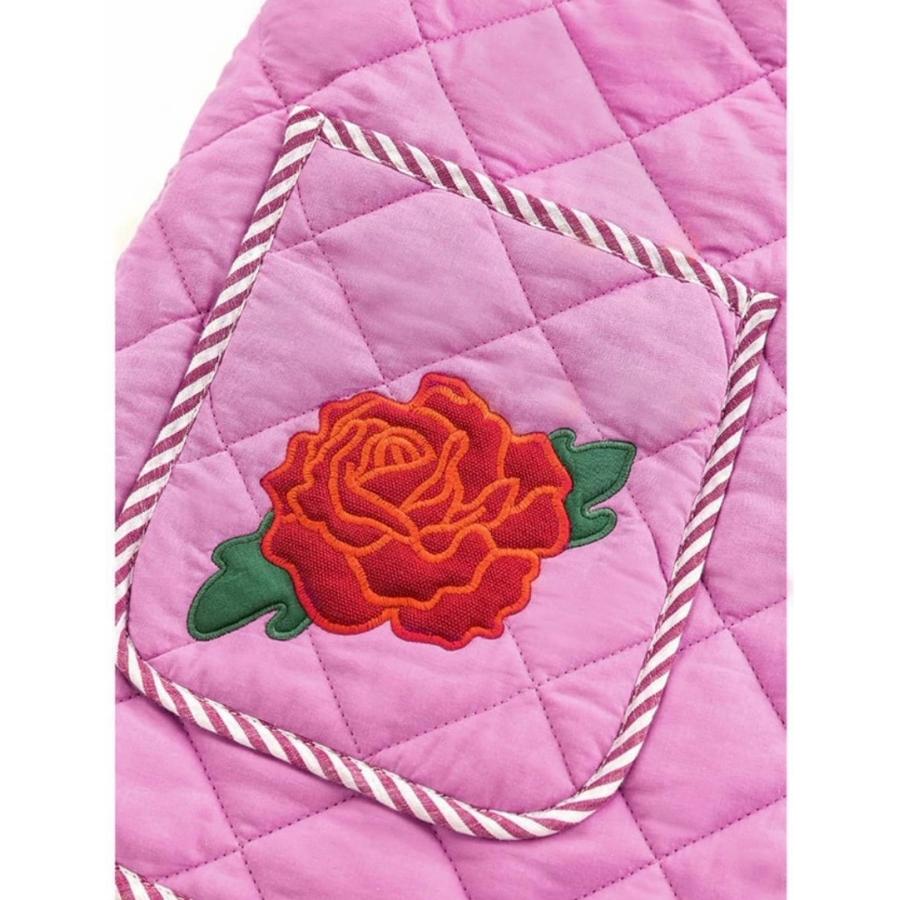 ピンク　リボン　薔薇　フラワー　ポケット　ジャケット　コート　緑　赤_3