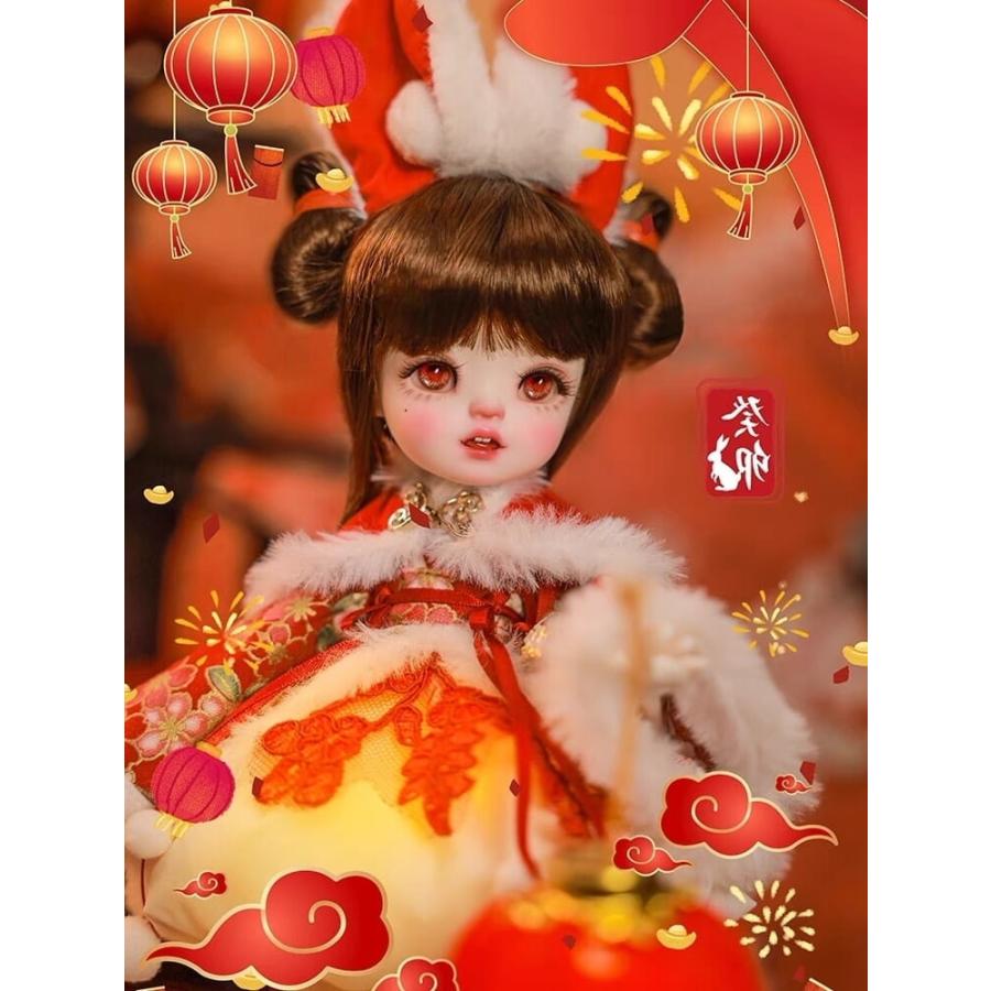 ドール 球体関節人形 SD DD 1/6 6分 BJD ウィッグ 衣装 