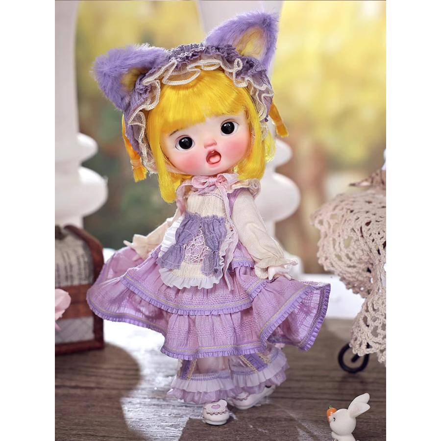 BJD 1/6 ドール本体 ?奇?（マキアート） 可愛い風、猫耳SD潮流人形 球体関節人形 ハンドメイド_2