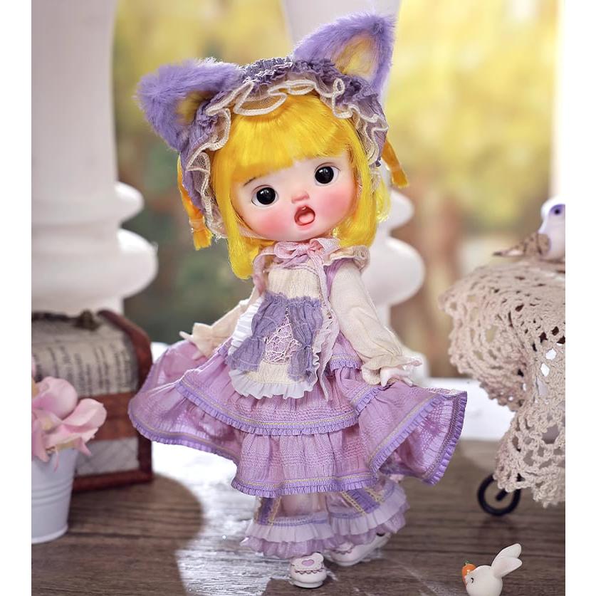 BJD 1/6 ドール本体 ?奇?（マキアート） 可愛い風、猫耳SD潮流人形 球体関節人形 ハンドメイド_3