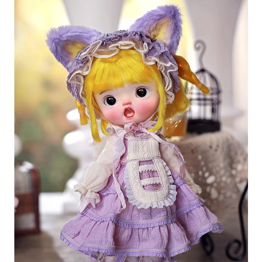 BJD 1/6 ドール本体 ?奇?（マキアート） 可愛い風、猫耳SD潮流人形 球体関節人形 ハンドメイド_4