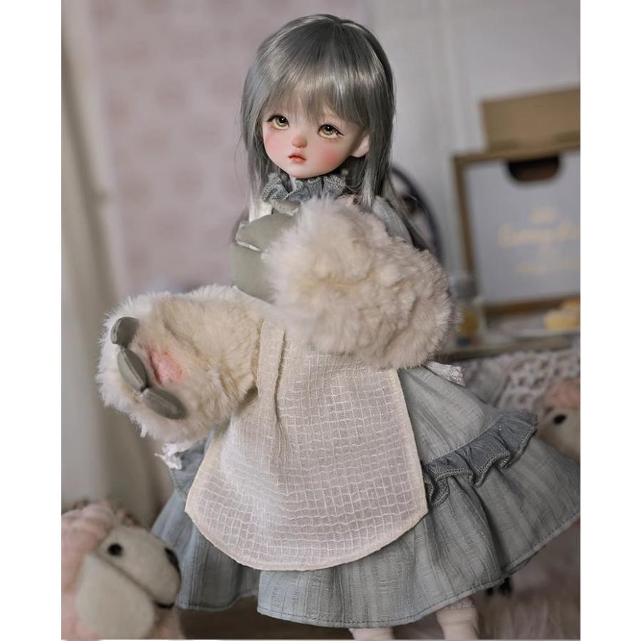 BJD 1/6 ドール本体 ??「ヤトウ」(Yatou) 田園可愛い風 SD潮流お羊のヘッドスカーフ人形フィギュア_1