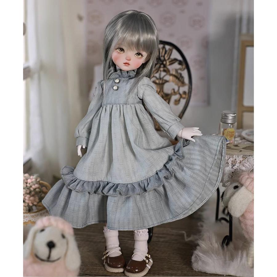 BJD 1/6 ドール本体 ??「ヤトウ」(Yatou) 田園可愛い風 SD潮流お羊のヘッドスカーフ人形フィギュア_5