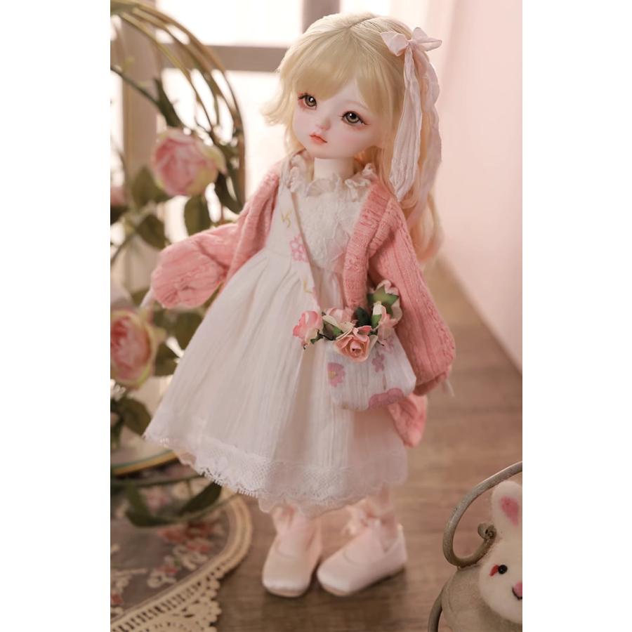 BJD 1/6 ドール本体 豆宝（Doubao）春のお出かけ 着せ替えSD人形 球体関節人形 ハンドメイド_2